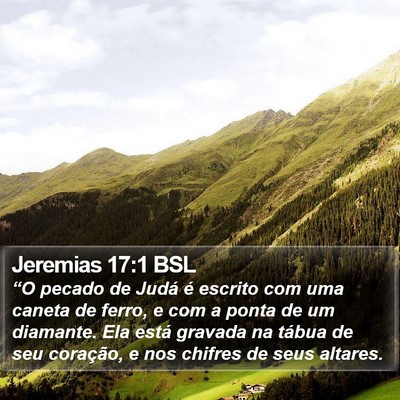 Jeremias 17:1 BSL Bible Verse Image