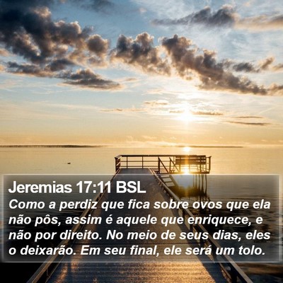 Jeremias 17:11 BSL Bible Verse Image