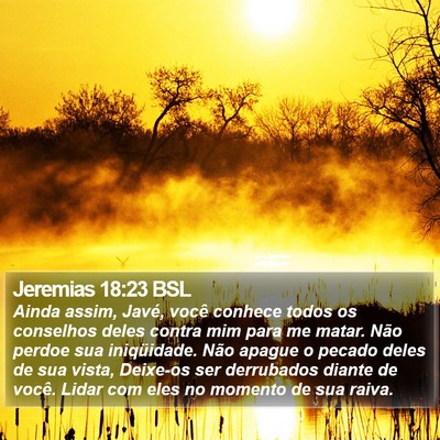 Jeremias 18:23 BSL Bible Verse Image