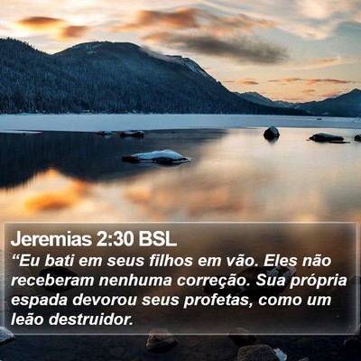 Jeremias 2:30 BSL Bible Verse Image