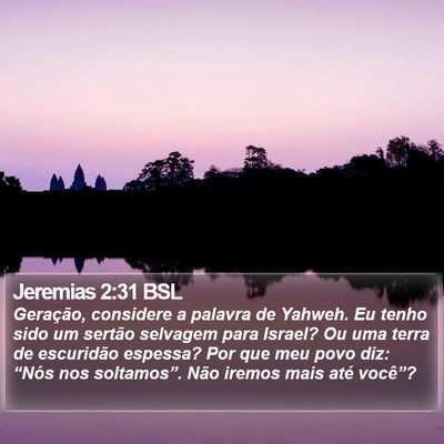 Jeremias 2:31 BSL Bible Verse Image