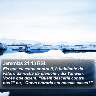 Jeremias 21:13 BSL Bible Verse Image