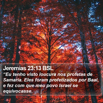 Jeremias 23:13 BSL Bible Verse Image