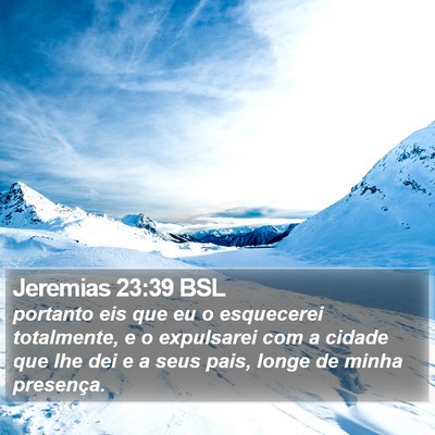 Jeremias 23:39 BSL Bible Verse Image
