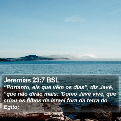 Jeremias 23:7 BSL Bible Verse Image