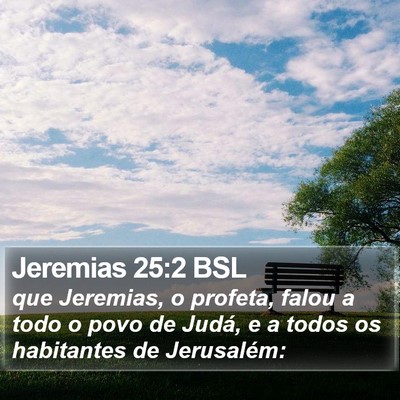 Jeremias 25:2 BSL Bible Verse Image