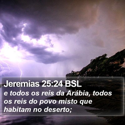 Jeremias 25:24 BSL Bible Verse Image