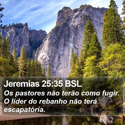 Jeremias 25:35 BSL Bible Verse Image