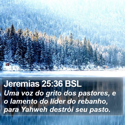 Jeremias 25:36 BSL Bible Verse Image