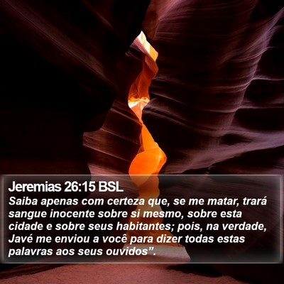 Jeremias 26:15 BSL Bible Verse Image