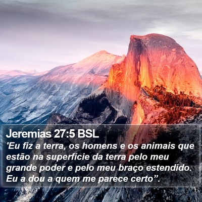 Jeremias 27:5 BSL Bible Verse Image