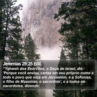 Jeremias 29:25 BSL Bible Verse Image