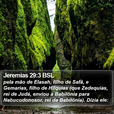 Jeremias 29:3 BSL Bible Verse Image