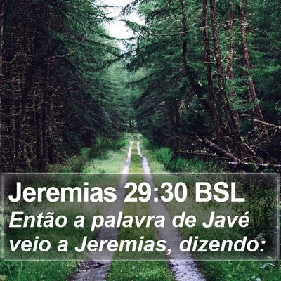 Jeremias 29:30 BSL Bible Verse Image