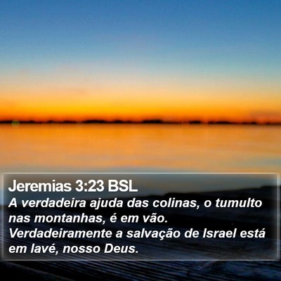 Jeremias 3:23 BSL Bible Verse Image
