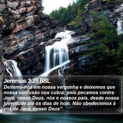 Jeremias 3:25 BSL Bible Verse Image