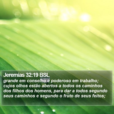 Jeremias 32:19 BSL Bible Verse Image