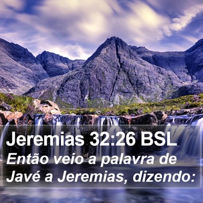 Jeremias 32:26 BSL Bible Verse Image