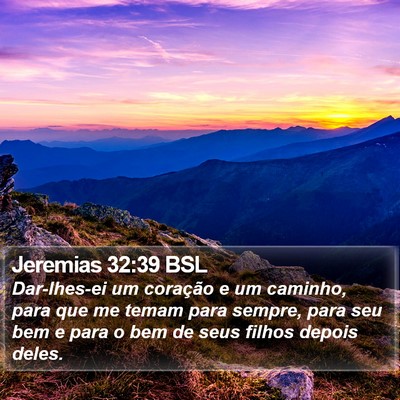 Jeremias 32:39 BSL Bible Verse Image