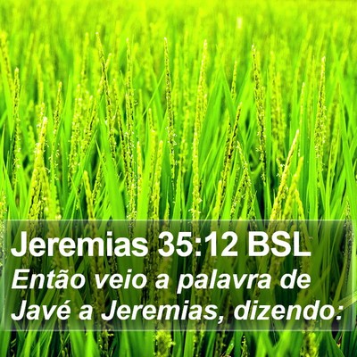 Jeremias 35:12 BSL Bible Verse Image
