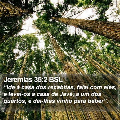 Jeremias 35:2 BSL Bible Verse Image