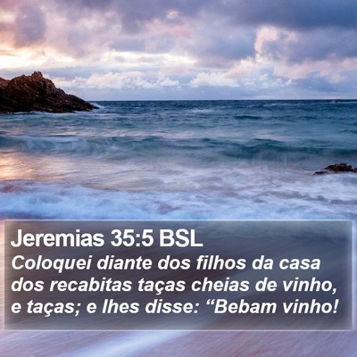 Jeremias 35:5 BSL Bible Verse Image