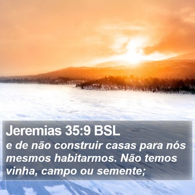 Jeremias 35:9 BSL Bible Verse Image