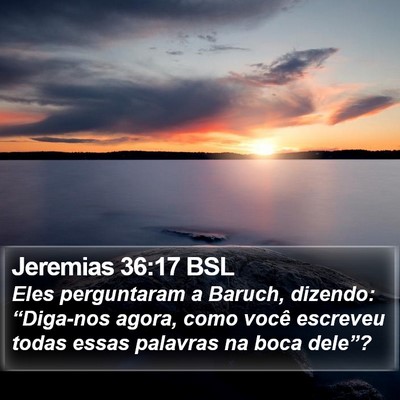 Jeremias 36:17 BSL Bible Verse Image