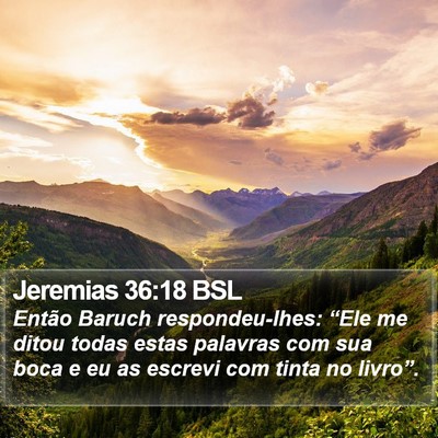 Jeremias 36:18 BSL Bible Verse Image