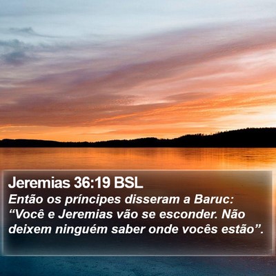 Jeremias 36:19 BSL Bible Verse Image