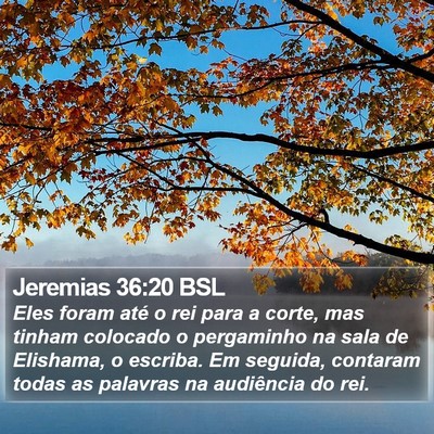 Jeremias 36:20 BSL Bible Verse Image