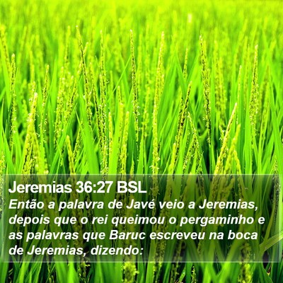 Jeremias 36:27 BSL Bible Verse Image