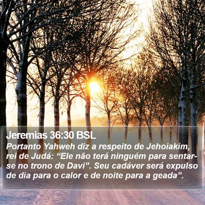 Jeremias 36:30 BSL Bible Verse Image