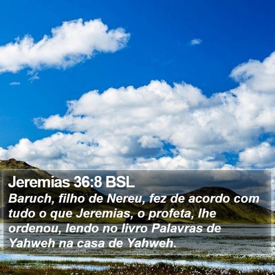 Jeremias 36:8 BSL Bible Verse Image
