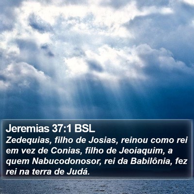 Jeremias 37:1 BSL Bible Verse Image