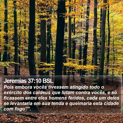 Jeremias 37:10 BSL Bible Verse Image