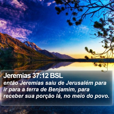 Jeremias 37:12 BSL Bible Verse Image