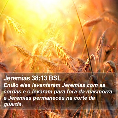 Jeremias 38:13 BSL Bible Verse Image