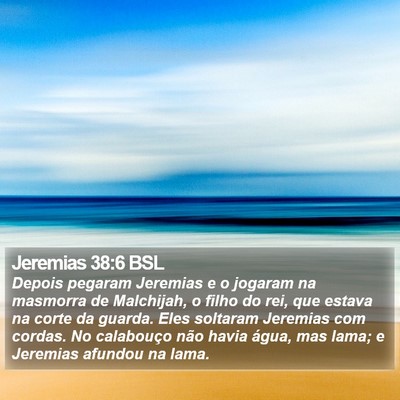 Jeremias 38:6 BSL Bible Verse Image