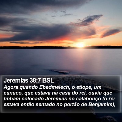 Jeremias 38:7 BSL Bible Verse Image