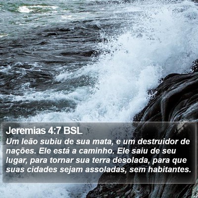 Jeremias 4:7 BSL Bible Verse Image