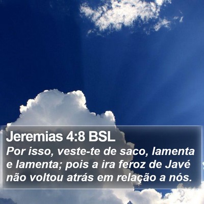 Jeremias 4:8 BSL Bible Verse Image