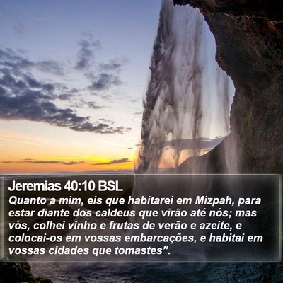 Jeremias 40:10 BSL Bible Verse Image