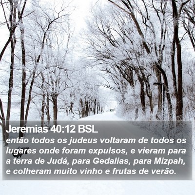 Jeremias 40:12 BSL Bible Verse Image