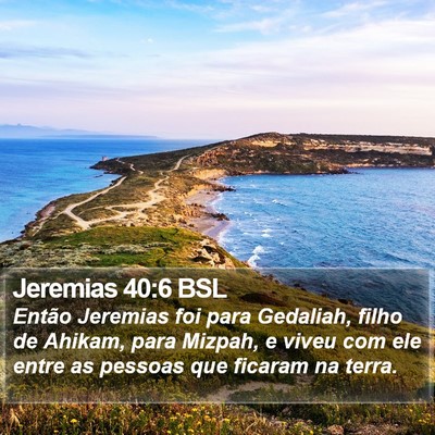 Jeremias 40:6 BSL Bible Verse Image