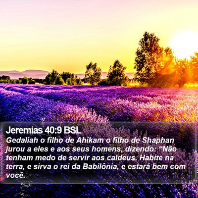 Jeremias 40:9 BSL Bible Verse Image