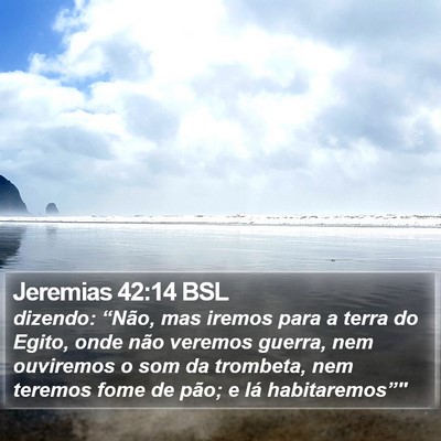 Jeremias 42:14 BSL Bible Verse Image