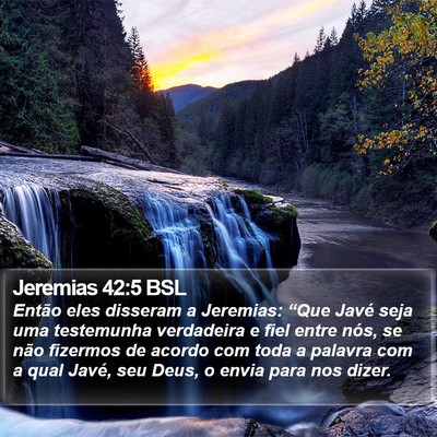 Jeremias 42:5 BSL Bible Verse Image