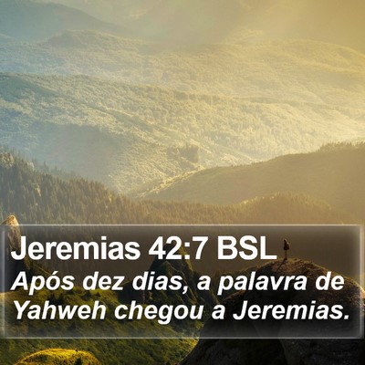 Jeremias 42:7 BSL Bible Verse Image