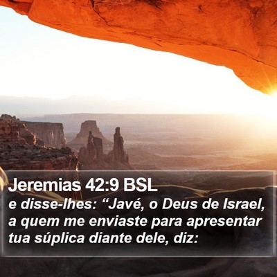 Jeremias 42:9 BSL Bible Verse Image